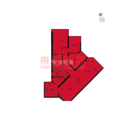 藍天海岸 第03期 B座 影岸紅 極高層三房