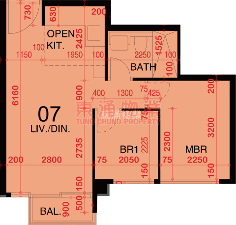 東環 第02期 第01B座 高層兩房向南